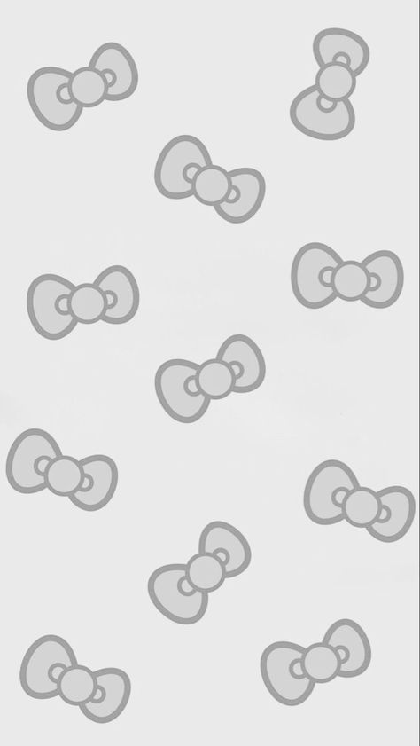 Grey Bow Wallpaper, Gray Hello Kitty Wallpaper, Grey Wallpaper Ipad, Cute Gray Wallpapers, Gray And White Wallpaper, Ipad Backgrounds, Grey And White Wallpaper, Grey Wallpaper Iphone, Hello Kitty Bow