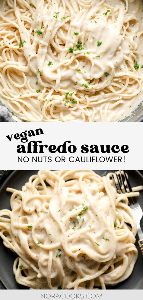 Alfredo Sauce Recipe Vegan, Dinner Recipes With No Dairy, Healthy Chicken Pasta Recipes Dairy Free, Nut Free Meals, Chicken Alfredo Pasta Dairy Free, Vegan Cream Sauce Nut Free, Dairy Free Creamy Sauce, Dairy Free Egg Noodle Recipes, Homemade Vegan Alfredo Sauce