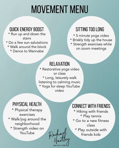 Intuitive Movement: How to Build a Movement Menu Healthy Movement Quotes, Joyful Movement Ideas, Movement Quotes Physical, Embodied Movement, Goal Visualization, Movement Motivation, Movement Challenge, Movement Quotes, Morning Movement