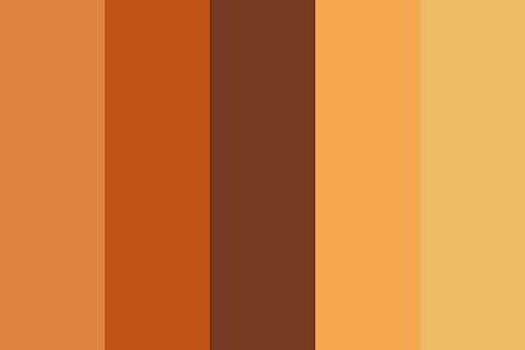 Carrot-Cake Color Palette Carrot Colour, Movie Color Palette, Yellow Color Palette, Flat Color Palette, Vintage Colour Palette, Art Style Challenge, Cool Color Palette, Hex Color Palette, Color Palette Challenge