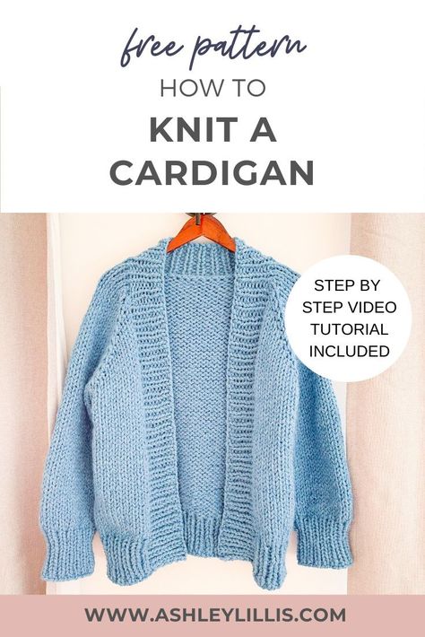 Women’s Knit Sweater Pattern, Simple Knit Cardigan Pattern, How To Knit A Cardigan Tutorials, How To Knit A Cardigan For Beginners, Womens Chunky Cardigan Knitting Patterns Free, One Piece Knitted Cardigan Pattern, Free Knitting Patterns For Women Sweater Simple, Easy Knit Cardigan Pattern Free Simple, Plus Size Knit Cardigan Pattern Free