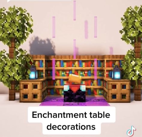 Minecraft Enchantment Room Aesthetic, Enchantment Room Designs Minecraft, Cool Enchantment Room Minecraft, Enchanted Table Room Minecraft, Minecraft Interior Design Enchantment Room, Enchantment Table Set Up Minecraft, Minecraft Amethyst Enchantment Room, Enchantment Rooms In Minecraft, Enchanted Room Minecraft Ideas