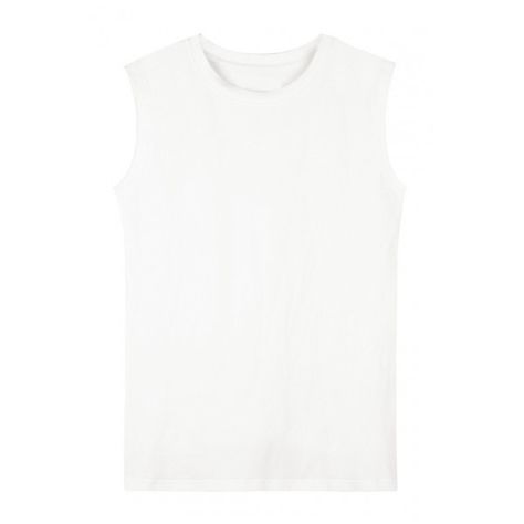 Round Neck Sleeveless Plain Cotton Muscle Tee (395 PHP) ❤ liked on Polyvore featuring tops, white top, cotton tank top, white tank, cotton tank and white sleeveless tank top White Muscle Tee, White Singlet, Space Story, Bella Ramsey, T Shirt Cut, White Sleeveless Top, Loose Tank Tops, Tank Top White, Muscle T Shirts