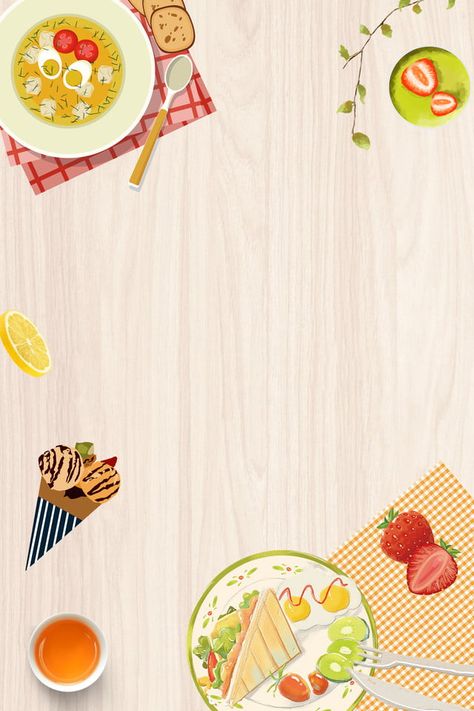 Food Templates Background, Template Makanan Aesthetic, Food Template Background, Food Wallpaper Backgrounds, Food Background Design, Poster Background Template, Tea Background, Food Background Wallpapers, Tea Poster