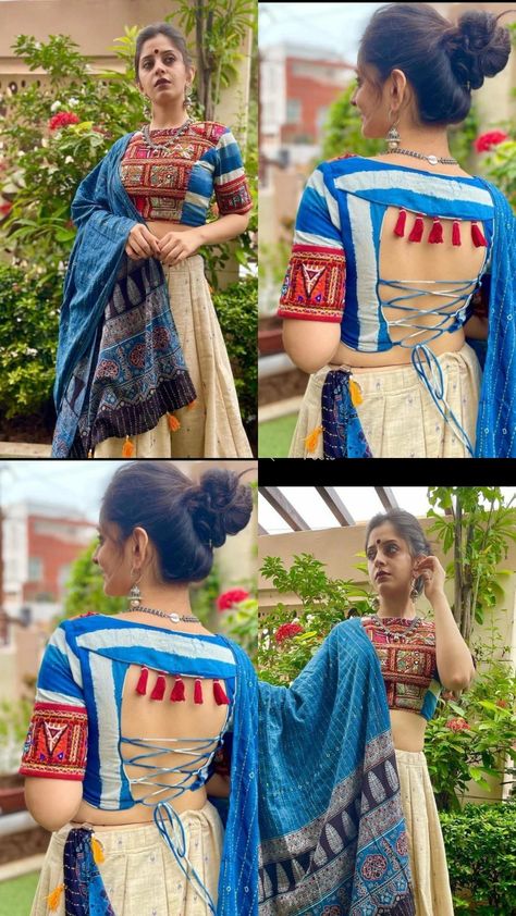 Long Sleeve Navratri Blouse, Blavuj Pettan Choli, Garba Outfit Blouse Design, Garba Blouse Designs Latest, Blouse Ideas For Navratri, Navratri Unique Outfits, Modern Navratri Outfits 2023, Navratri Kediyu For Women, Latest Chaniya Choli Design For Navratri 2023