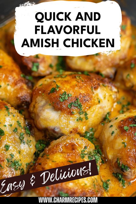 Try this irresistibly delicious Amish Chicken with Easy Gravy for a quick weeknight dinner. It’s a comforting dish that delivers exceptional flavor with tender chicken bathed in rich, savory gravy. Perfect for families, this recipe emphasizes simplicity while keeping taste as a priority. Whether served over rice or alongside mashed potatoes, it is sure to delight everyone at the table. Enjoy the ease of preparation without sacrificing taste, making it an ideal choice for busy nights. Discover the simplicity of Amish cooking now! Mrs Dash Recipes Chicken, While Chicken, Best Amish Recipes, Sunday Chicken, Quick Chicken Breast Recipes, Amish Food, Kfc Chicken Recipe, Amish Chicken, Dinner Favorites