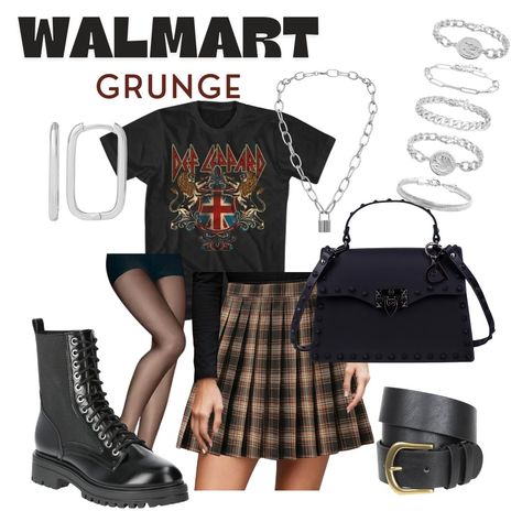 🖤✨ **Walmart Grunge Vibes!**✨🖤 Ready to unleash your inner rockstar without breaking the bank? Check out this **grunge-inspired** outfit that’s edgy, cool, and totally affordable at Walmart! Here’s how to create that effortlessly rebellious look: 👗 **Plaid Pleated Skirt**: A total grunge staple! This plaid pleated skirt gives off major '90s vibes and adds the perfect touch of attitude. Pair it with anything, and you’re instantly serving classic, edgy style. 🎸 **Rock Band Tee**: What’s more... Band Tee And Skirt Outfit Grunge, Band Tee With Skirt, Band Tee And Skirt, Band Tee And Skirt Outfit, Tee And Skirt Outfit, Classic Edgy Style, Outfit Grunge, Bank Check, Rock Band Tees