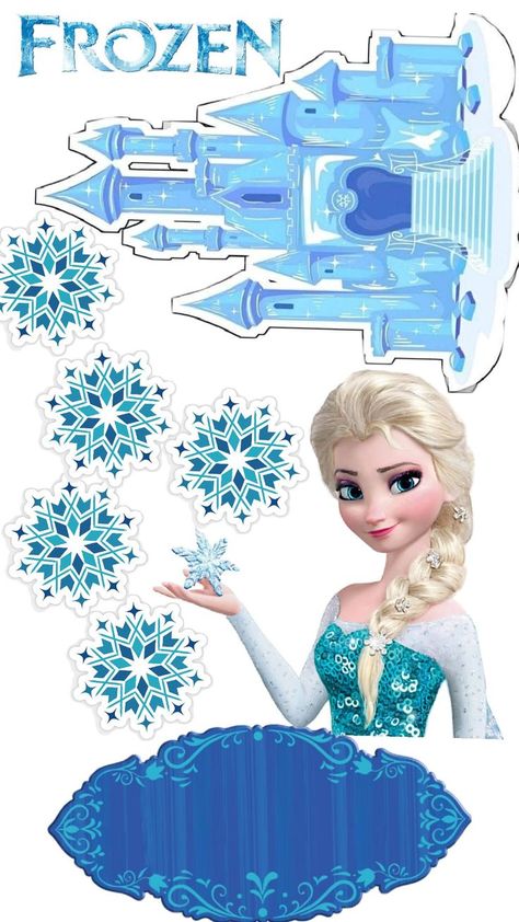 Topper Frozen, Bolo Frozen, Frozen Cake Topper, Frozen Cake, Frozen Birthday, Birthday Design, Cake Designs, Cake Toppers, Phone Wallpaper