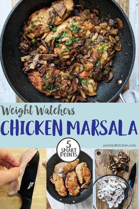 Weight Watchers Pasta Recipes, Weight Watchers Pasta, Weight Watchers Casserole, Chicken Marsala Recipe, Low Fat Chicken, Marsala Recipe, Marsala Chicken Recipes, Weight Watchers Chicken, Weight Watcher Dinners