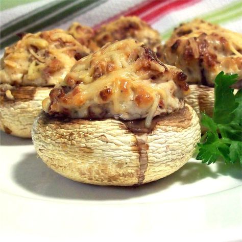 Stuffing cream cheese, Parmesan cheese, and bacon into mushrooms is a delicious way to impress someone special. Southern With A Twist, Best Stuffed Mushrooms, Homemade Swedish Meatballs, Veggie Appetizers, Stuffed Mushroom, Seasoned Bread Crumbs, Cheese Tasting, Savory Appetizer, Recipes Appetizers And Snacks