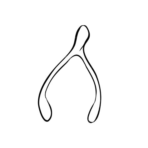 Full Circle: Wishbone Tattoo Template for My Ring Finger. Wishbone Tattoo Minimalist, Wishbone Aesthetic, Saw Piercing Templates, Wishbone Drawing, Wish Bone Tattoo, Tattoo Back Of Arm, Ink Aesthetic, Full Circle Tattoo, Wishbone Tattoo