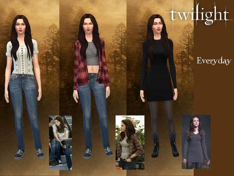 Mod The Sims - Bella Swan Cullen for SIMS 4 - Twilight Saga Sims 4 Cc Twilight Clothes, Twilight Sims 4, Twilight Sims 4 Cc, Sims Twilight, Sims 4 Twilight Cc, Sims 4 Twilight, Sims Car, Ts4 Patreon, Katherine Pierce Outfits