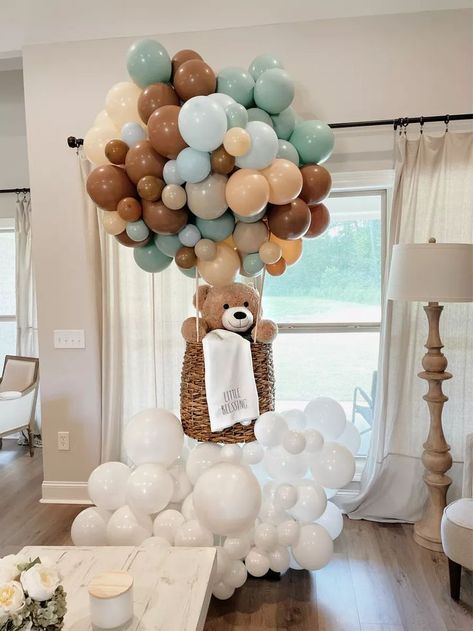 Shop all your baby shower needs in the LTK app / https://liketk.it/3MiFj We Can Bearly Wait Balloons, We Can’t Bearly Wait Theme, Gender Reveal January Party Ideas, We Can Bearly Wait Decor, Can Bearly Wait Baby Shower Ideas Boy, We Can Bearly Wait Decorations, Can Bearly Wait, Baby Shower We Can Bearly Wait, We Can Bearly Wait Baby Shower Decor