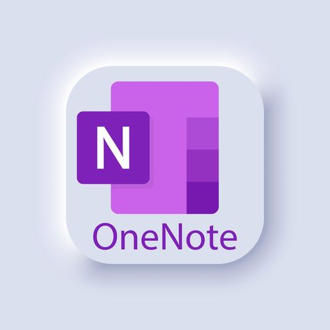 Microsoft OneNote logo. Program for creating quick notes and organizing personal information. Microsoft Office 365 logotype. Microsoft Corporation. Software. Editorial. Microsoft One Note, Microsoft Icons, Microsoft Onenote, One Note Microsoft, Microsoft Office 365, Office Logo, Microsoft Corporation, Office 365, Personal Organizer