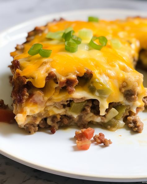 Low Carb Bacon Cheeseburger Casserole, Bacon Cheeseburger Casserole, Hamburger Dishes, Dill Pickle Chips, Bacon On The Grill, Pickle Chips, Creative Snacks, Cheeseburger Casserole, Ground Beef Casserole