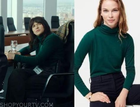 Green Turtleneck Sweater, Green Turtleneck, Mockneck Sweater, Where To Buy Clothes, Tv Show Fashion, Fashion Tv, Episode 3, Mock Neck Sweater, Bright Green