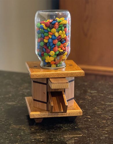 Candy Dispensers - by awsum55 @ LumberJocks.com ~ woodworking community Candy Dispenser Diy, Wood Candy Dispenser, Diy Candy Dispenser, Dispenser Diy, M M Candy, Metal Fabrication Tools, Fabrication Tools, Dream List, Candy Dispenser