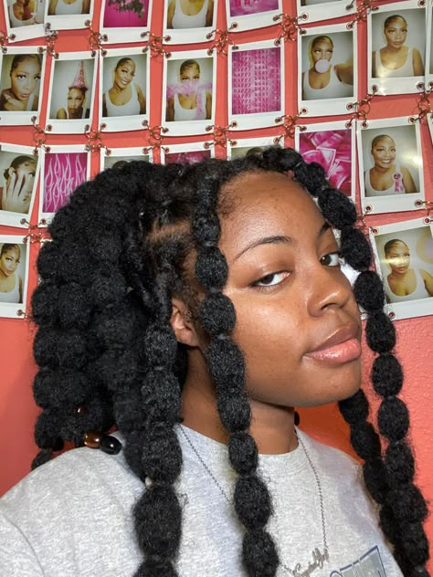 Black Hair Protective Styles, Afro Hair Art, Afro Ponytail, Hair Puff, Cute Braided Hairstyles, Black Hair Color, Pretty Braided Hairstyles, Dope Hairstyles, Hair Ponytail Styles