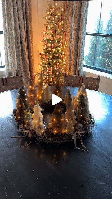 christine higgs on Instagram: "DIY woodland forest centerpiece! 🥹🌲🤎 I had so much fun making this! I used materials I already had but I shared as many similar items as I could on my LTK!! Comment “DIY centerpiece” for links! #DIYHome #christmasDIY 

https://liketk.it/4W5W5" Diy Christmas Tree Centerpiece, Christine Higgs, Anthro Christmas, Diy Woodland, Tree Centerpiece, Diy Centerpiece, Indoor Holiday Decor, Snow Time, Tree Centerpieces