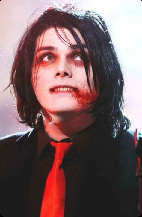 Red Tie, Gerard Way, My Chemical, My Chemical Romance, A Man, Romance, Red, White, Black