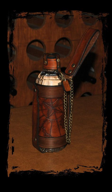 Larp Backpack, Ren Faire Water Bottle, Cosplay Potion Belt, Potion Bottle Belt, Leather Water Bottle, Water Canister, Disposable Water Bottles, Fantasy Clothes, Desired Reality