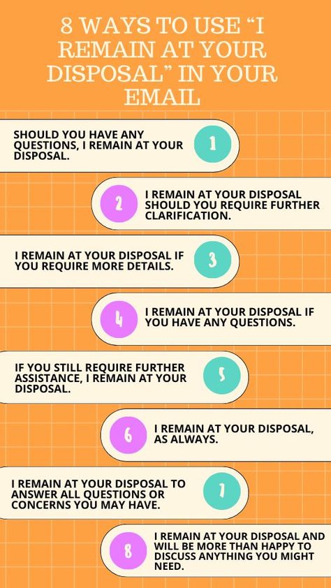 Looking for the right words to end your email? “I remain at your disposal” is a polite and professional way to close out an email. Learn the 8 best ways to use this phrase in your emails. Work Etiquette, The Client List, Mail Writing, Meaningful Sentences, Email Writing, Grammar Tips, Business English, Accounts Receivable, Work Email