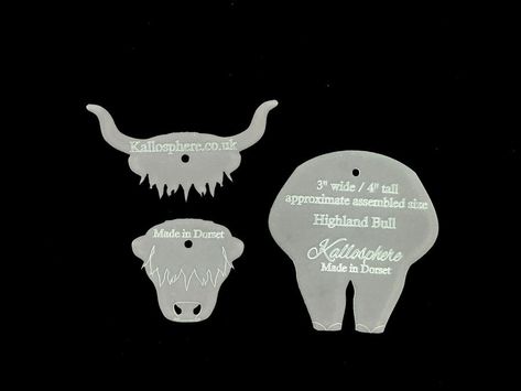 Scottish Crafts, Cow Applique, Cow Craft, Highland Coo, Cow Ornaments, Cute Highland Cow, Wood Craft Patterns, Custom Leather Belts, Body Template