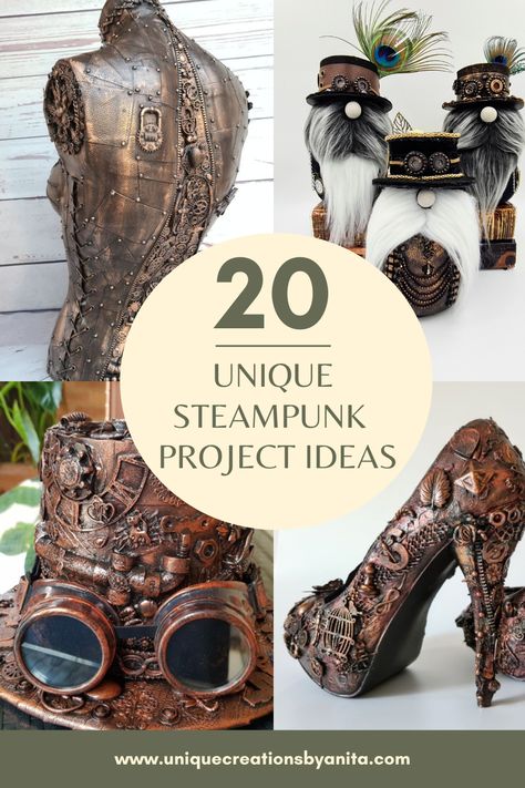 Steampunk Projects Diy, Steampunk Box Diy, Steam Punk Ideas, Steam Punk Mixed Media Art, Steampunk Ideas Diy, Steampunk Decor Diy Victorian, Steam Punk Decor Diy, Steampunk Diy Crafts How To Make, Steam Punk Diy Costume