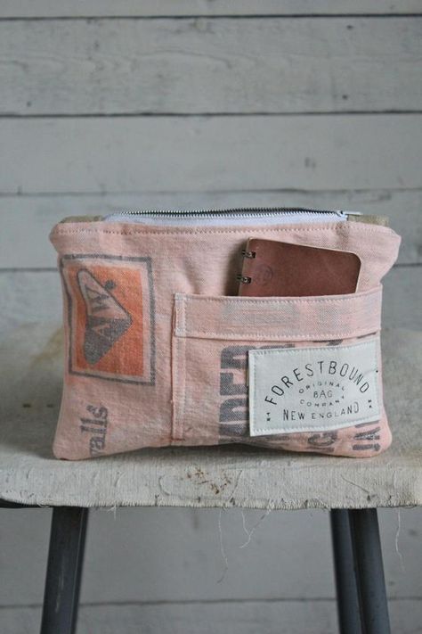 Forestbound Bags, Purse Ideas, Tech Bag, Burlap Bags, Utility Pouch, Textile Bag, Denim Purse, Diy Handbag, Denim Tote Bags