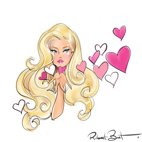 Barbie Art, Barbie Drawing, Taylor S, Fashion Art Illustration, Margot Robbie, Girly Art, الرسومات اللطيفة, Art Drawings Sketches, Blonde Girl