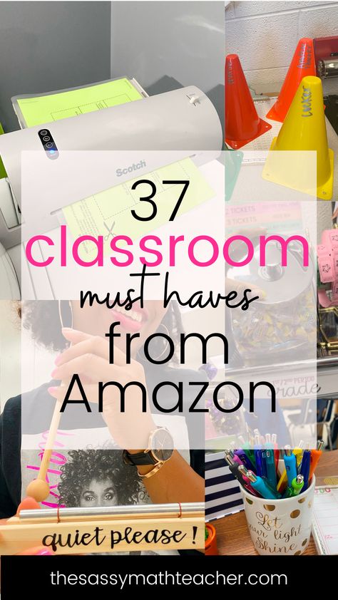 amazon-classroom-must-haves-middle-school Facs Classroom Organization, Classroom Decor List, Classroom Organization Middle School Science, 4th Grade Must Haves, Middle School Teacher Supplies, Organized Classroom Middle School, Middle School Classroom Organization Teacher Desks, High School Teacher Essentials, Middle School Classroom Decorating Ideas Bulletin Boards