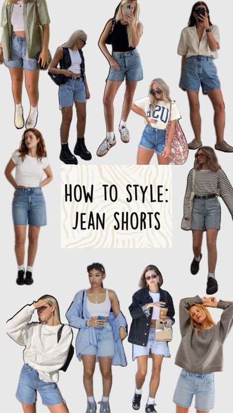 Short Jeans Outfit, Baggy Shorts Outfit, Style Jorts, Style Jean Shorts, Jean Short Outfits, Fashion Terms, Outfit Primavera, New West, Baggy Shorts