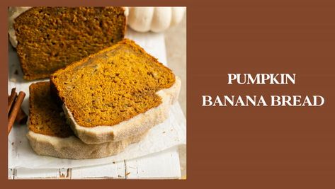 Pumpkin Banana Bread Banana Chocolate Chip Bars, Pumpkin Banana Bread, Banana Bread Cookies, Comfort Food Chicken, Chocolate Chip Bars, Pumpkin Banana, Pumpkin Spice Syrup, Overripe Bananas, Make Banana Bread