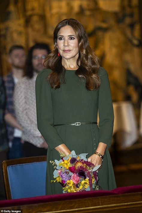 Queen Mary of Denmark attends another event without King Frederik Queen Mary Of Denmark, Queen Of Denmark, Coral Gown, Mary Green, Mary Donaldson, Denmark Royal Family, Mary Of Denmark, Queen Rania, Danish Royal Family