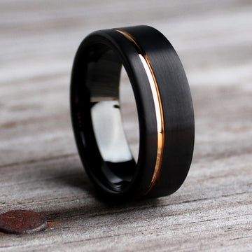 Thorum makes Tungsten Carbide men's and women's wedding rings in Tampa, Florida. Our Tungsten Carbide rings are made exclusively from jeweler... Rose Gold Ring Simple, Unique Mens Rings, Future Dreams, Black Wedding Rings, Meteorite Ring, Simple Rose, Black Tungsten, Tungsten Carbide Rings, Wedding Rings Rose Gold