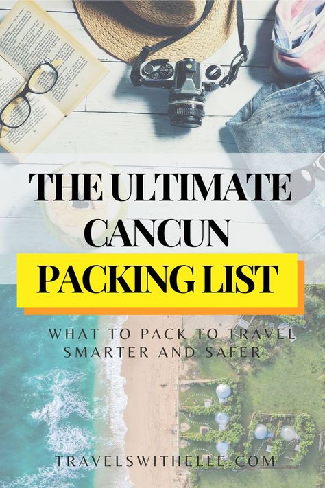 Cancun packing list What To Pack For Cancun, Pack For Cancun, Cancun Travel Guide, Mexico Packing List, Cancun Travel, Cancun Trip, Pack Like A Pro, Cancun Mexico, Dream Travel Destinations