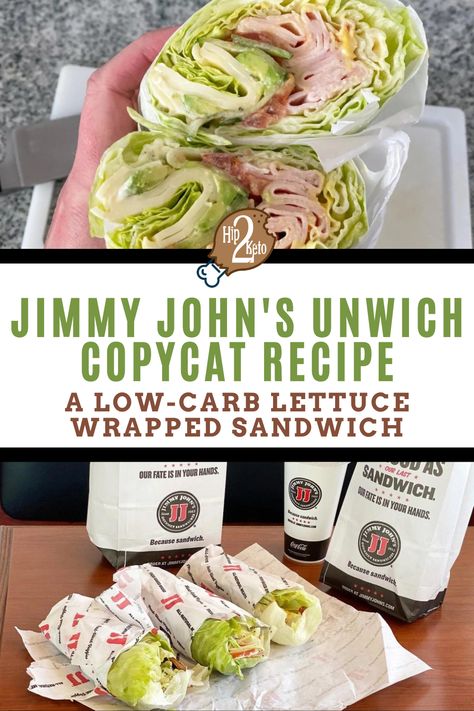 Jimmy Johns Unwich, Low Carb Lettuce Wraps, Turkey Lunch, Turkey Lunch Meat, Keto Sandwich, Club Sandwich Recipes, Low Carb Sandwiches, Dinner Recipes Healthy Low Carb, Low Carb Wraps