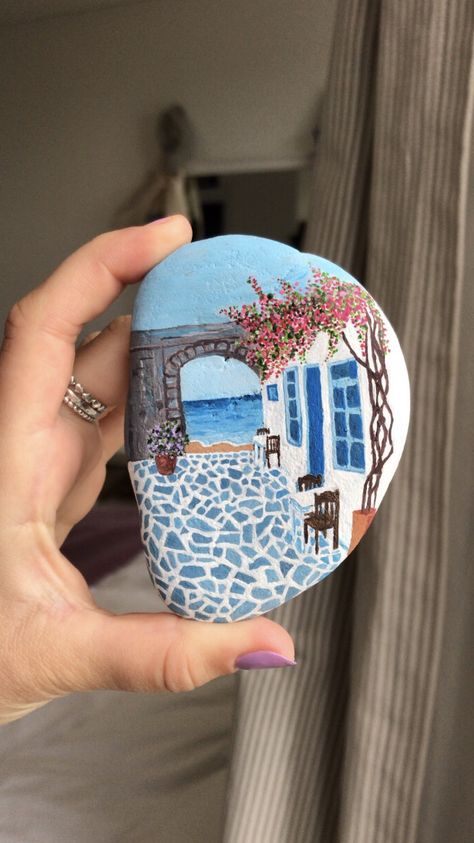 Rock Animals, Stone Pictures Pebble Art, Diy Rock Art, Painted Rock Animals, Art Pierre, Stone Art Painting, Painted Rocks Craft, Art & Craft Paint, Tanah Liat