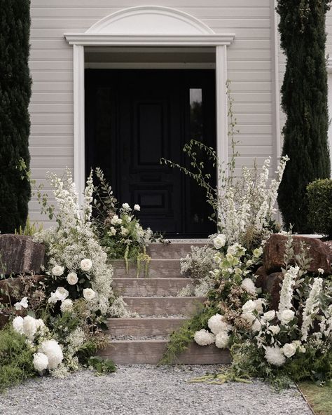 A little glimpse into the autumn ceremony magic that the visual genius of @saltmedia.au captured for our love birds @montanahatfield & @luke_middlebrook Stunning styling & flowers by one of our favourites @elyssiumblooms filled the steps with a romantic sprawling country garden aesthetic. The ceremony took place at the steps of 'The Residence' on a beautiful cloudy day with ethereal music by @estrella_strings. International guests enjoyed champagne in the gardens before dining by candlelig... Ethereal Music, Styling Flowers, Garden Aesthetic, Country Garden, Cloudy Day, Country Gardening, A Romantic, Love Birds, Our Love