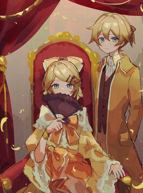 Rin And Len Servant Of Evil, Servant Of Evil Fanart, Vocaloid Evillious Chronicles, Daughter Of Evil Fanart, Allen Evillious Chronicles, Servant Of Evil Len, Rilliane And Allen, Kagamine Rin Fanart, Daughter Of Evil