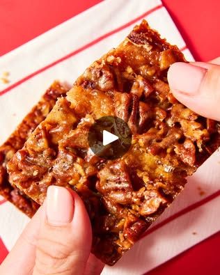 3.9K reactions · 1.7K shares | These bars are the perfect last-minute holiday treat. With a press-in crust and pour-over filling, it really couldn't be easier to enjoy the flavors of pecan pie! Bake it Easy with the recipe: https://bakewith.us/EasyPecanPieBars | King Arthur Baking Company Pecan Pie Bars Easy, Cooking Instagram, Pecan Cinnamon Rolls, King Arthur Baking, Pecan Bars, Pecan Pie Bars, Cookie Snack, Pie Bars, Sour Dough