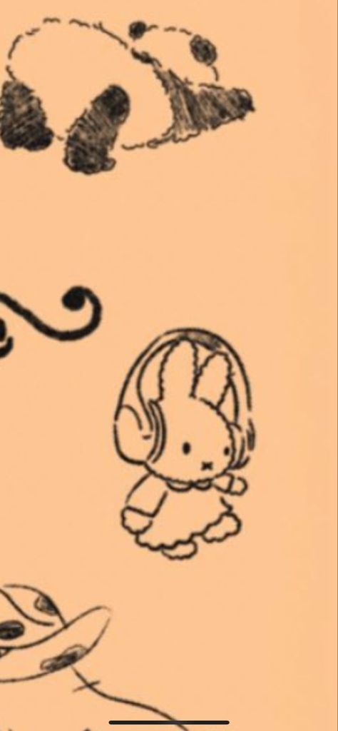 miffy tattoo Miffy With Headphones Drawing, Monchichi Tattoo, Miffy Headphones, Miffy Drawing, Miffy Tattoo, Headphones Tattoo, Voodoo Tattoo, Headphones Drawing, Bunny Tattoos