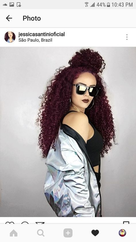 Burgundy Hair Styles, Burgundy Curly Hair, Wedding Hairstyles For Black Women, Pulp Riot Hair Color, Medium Layered Haircuts, Hair Color Burgundy, Dark Burgundy, Burgundy Hair, Burgundy Velvet