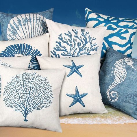 ✨✨ Step into a world of coastal charm with our newly available ocean-inspired decor at Seasons Change! Transform your space with these special pieces! ✨✨ Ocean Style Home Ornament Hat-and-coat Hook - $20 Blue Mediterranean Ocean Style Pillowcase Shell Starfish Coral Cushion - $15 Ocean Wave Blue Flower Oil Painting Nordic Decorative Painting - $7.17 3D Ocean Blue Wind Chimes Pendant Decoration - $20 Creative LED Luminous Mediterranean Ocean Style Night Lantern String Decoration - $38 Creativ... Deco Marine, Mediterranean Interior, Mediterranean Style Homes, Mediterranean Decor, Cover Blue, Mediterranean Home, Mediterranean Homes, Mediterranean Style, Throw Pillow Cases