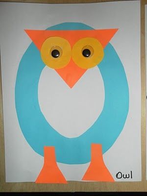 Letter O Objects: owl, oval, orange, oil O For Owl Craft, Letter O Crafts For Preschoolers Owl, O For Owl, April Preschool, Preschool Letter Crafts, Alphabet Crafts Preschool, Abc Crafts, Alphabet Letter Crafts, Preschool Letter