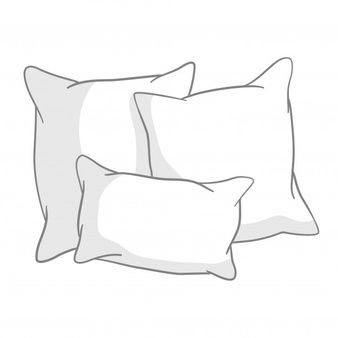 Cute Pillow Drawing, How To Draw Pillows, Gacha Pillow Prop, Gacha Bed Prop, How To Draw A Pillow, Pillow Drawing Sketch, Gacha Bed, Pillow Sketch, Pillow Doodle