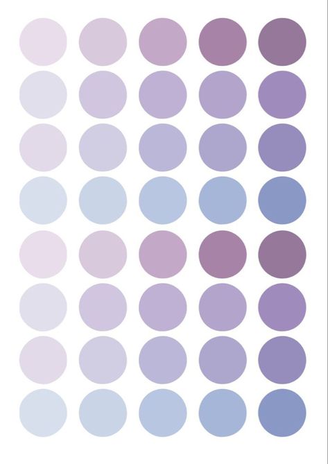 Colour Circles Aesthetic, Purple Aesthetic Color Pallete, Pastel Purple Color Palette, Lavender Colour Palette, Kawaii Color Palette, Colour Palette Purple, Graphic Design Color Palette, Color Pallete Aesthetic, Lavender Palette