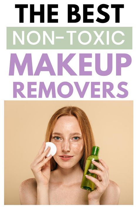 Makeup removers can have all kinds of nasty chemicals in them, but I've found the best chemical-free, non-toxic makeup removers for you to use every day without worrying about it.  non-toxic beauty, non-toxic makeup, chemical-free, no toxins, green beauty, clean beauty Nontoxic Makeup Brands, Non Toxic Makeup Remover, Non Toxic Makeup Brands, Homemade Makeup Remover, Oil Based Makeup Remover, Wedding Skincare, Diy Makeup Remover, Natural Makeup Remover, Acne Makeup