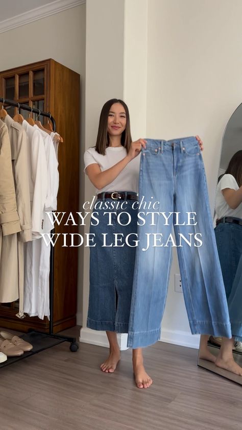 Wide Leg Outfit, Jeans Outfit For Work, Style Wide Leg Jeans, Wide Leg Jeans Outfit, Legs Outfit, Wide Leg Pants Outfit, Looks Jeans, Jeans Outfit Winter, Jeans Outfit Fall