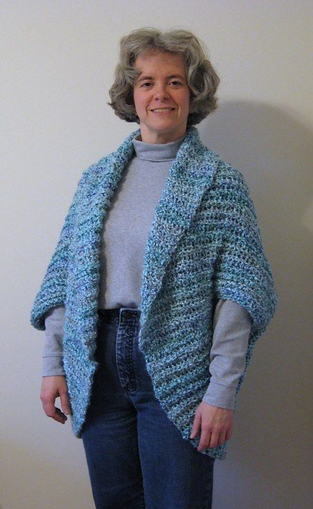 Ravelry: Simple Crochet Shrug #90689 by Lion Brand Yarn Easy Crochet Shrug Pattern, Easy Crochet Shrug, Crochet Shrug Pattern Free, Crochet Shrug Bolero, Crochet Bolero Pattern, Bolero Pattern, Ravelry Crochet, Crochet Shrug Pattern, Crochet Hat For Women